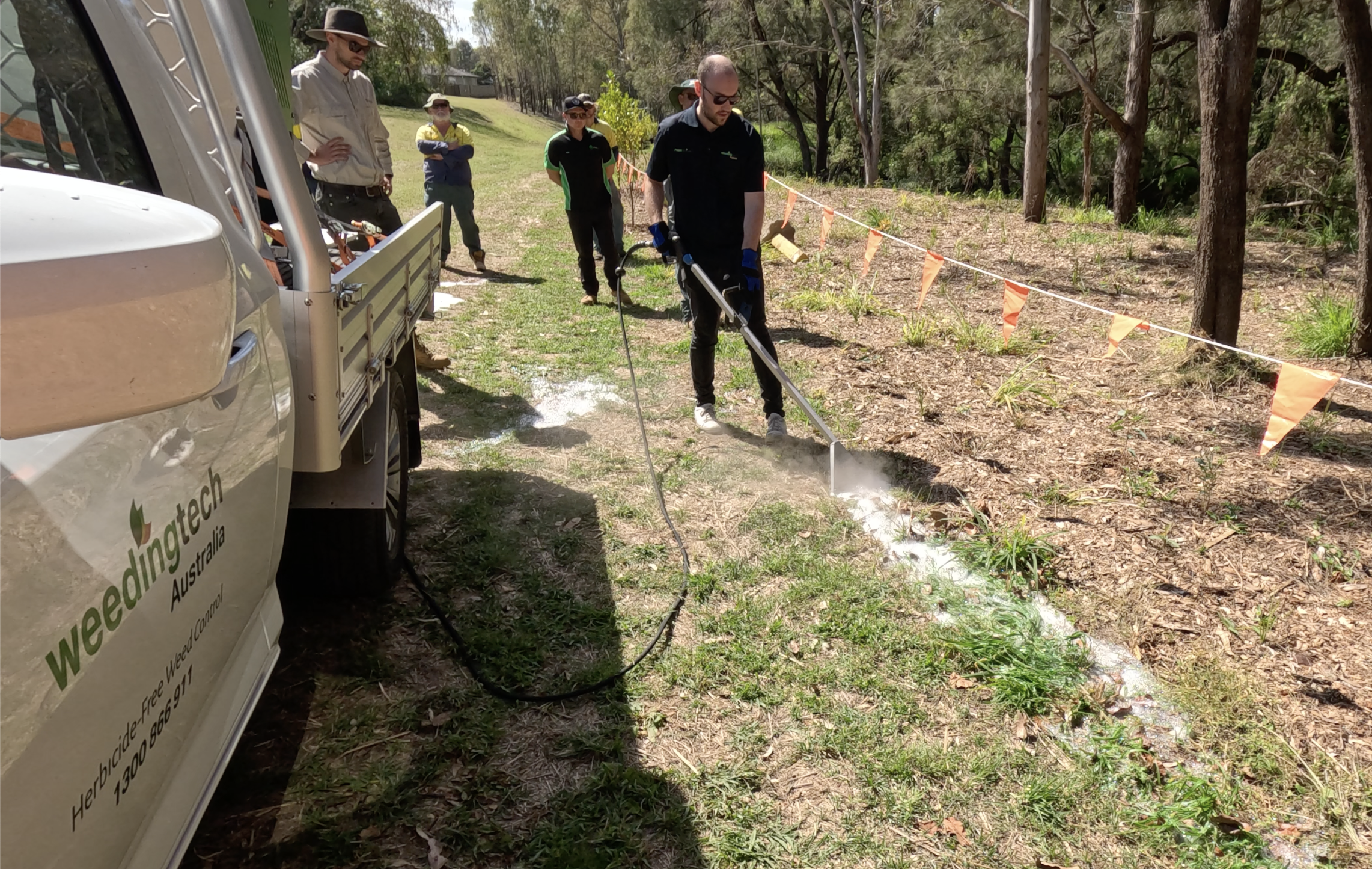 Weedingtech Foamstream Australia demo